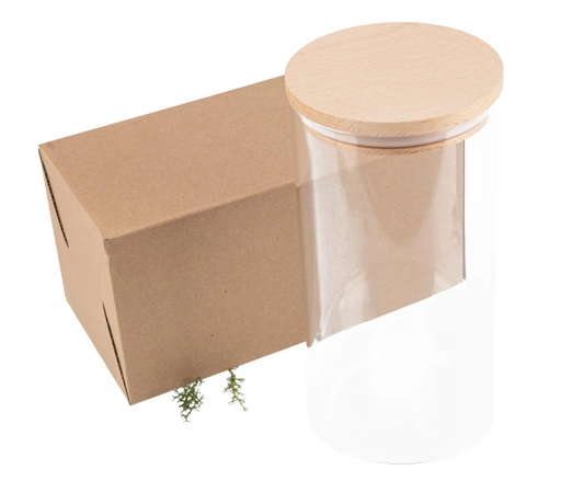 Vorratsglas mit Holzdeckel aus FSC® Buche