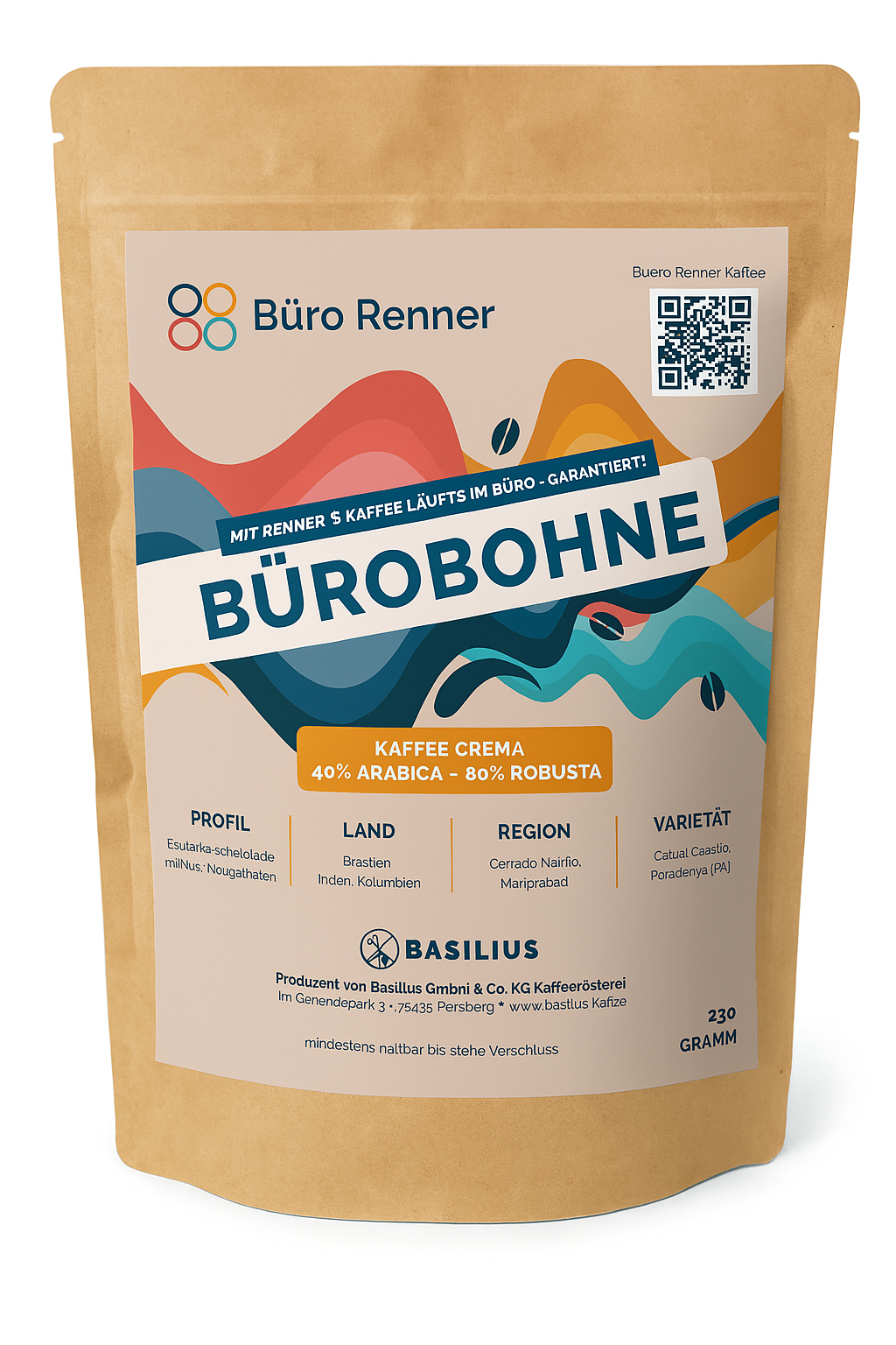 Bürobohne - Kaffee Crema